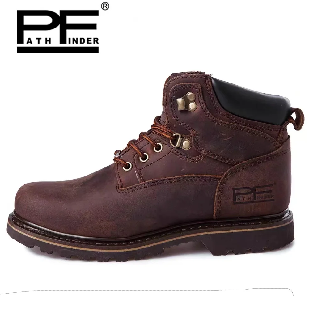 Work Boot Steel Toe - pf Stivali da moto in vera