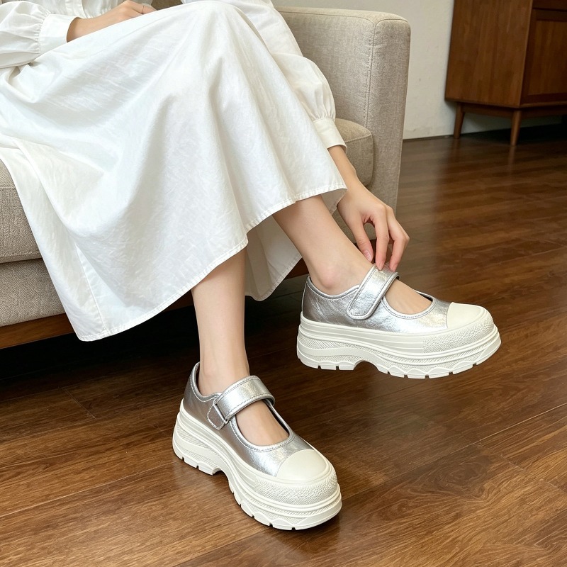 Velcro Strap Sandal - Scarpe Mary Jane da Donna con