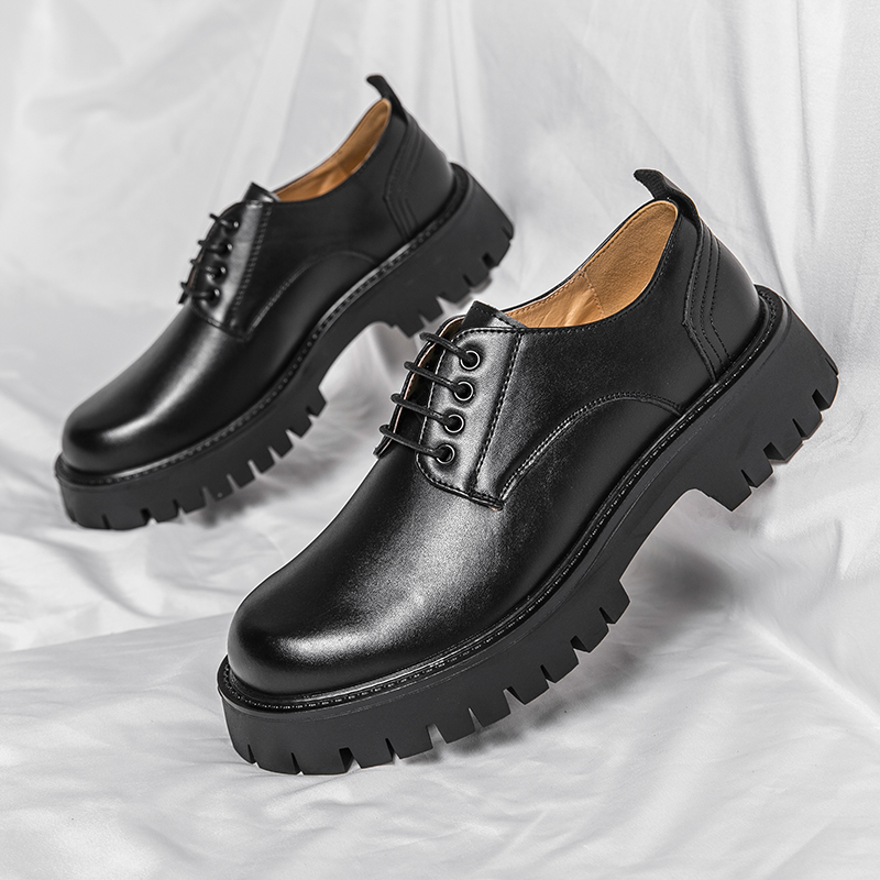 Men Shoes Louboutin - Piattaforma maschile testa grande in pelle