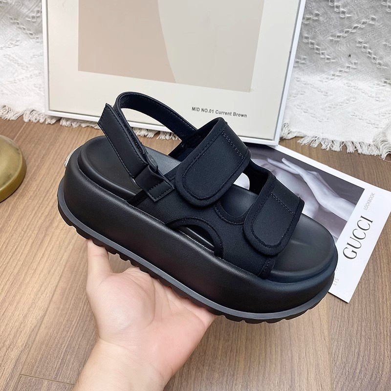 Velcro Strap Sandal - Sandali da donna a testa tonda