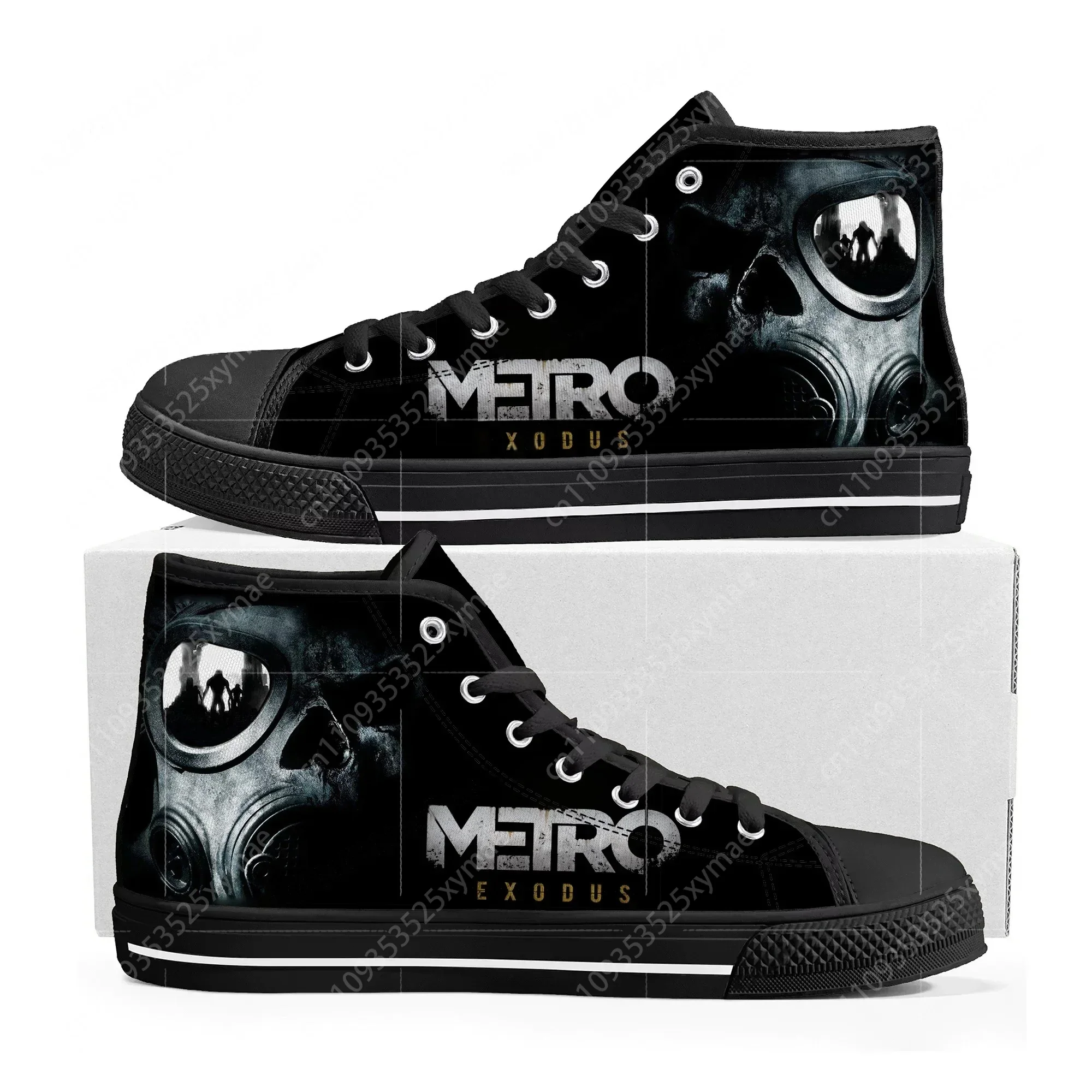 Men Shoes Metro - Metro Exodus High Top Sneakers Cartoon