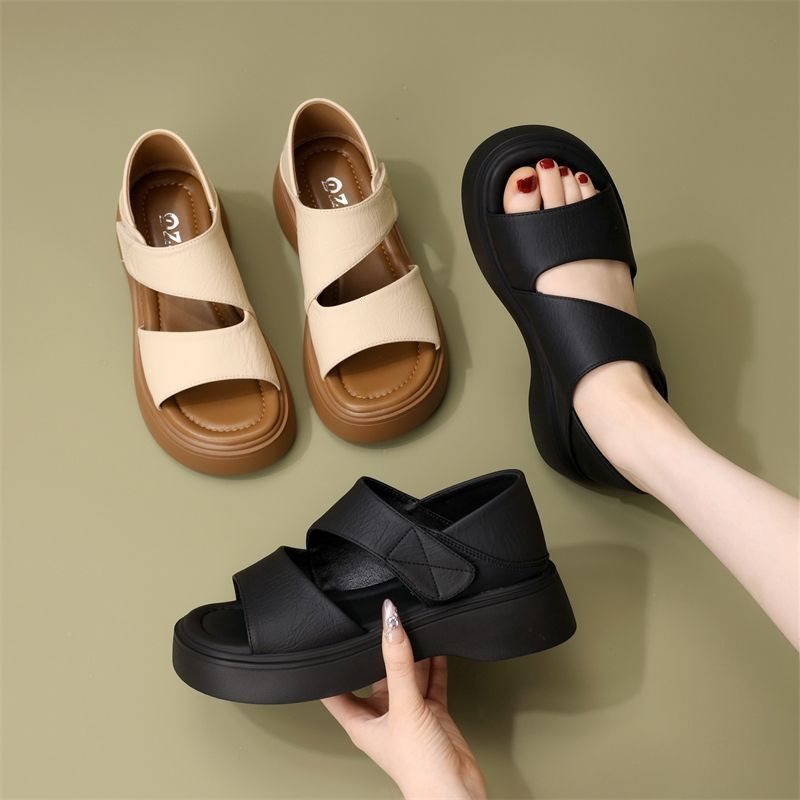 Velcro Strap Sandal - Nuovi Sandali Estivi 2026 Neri Versatili