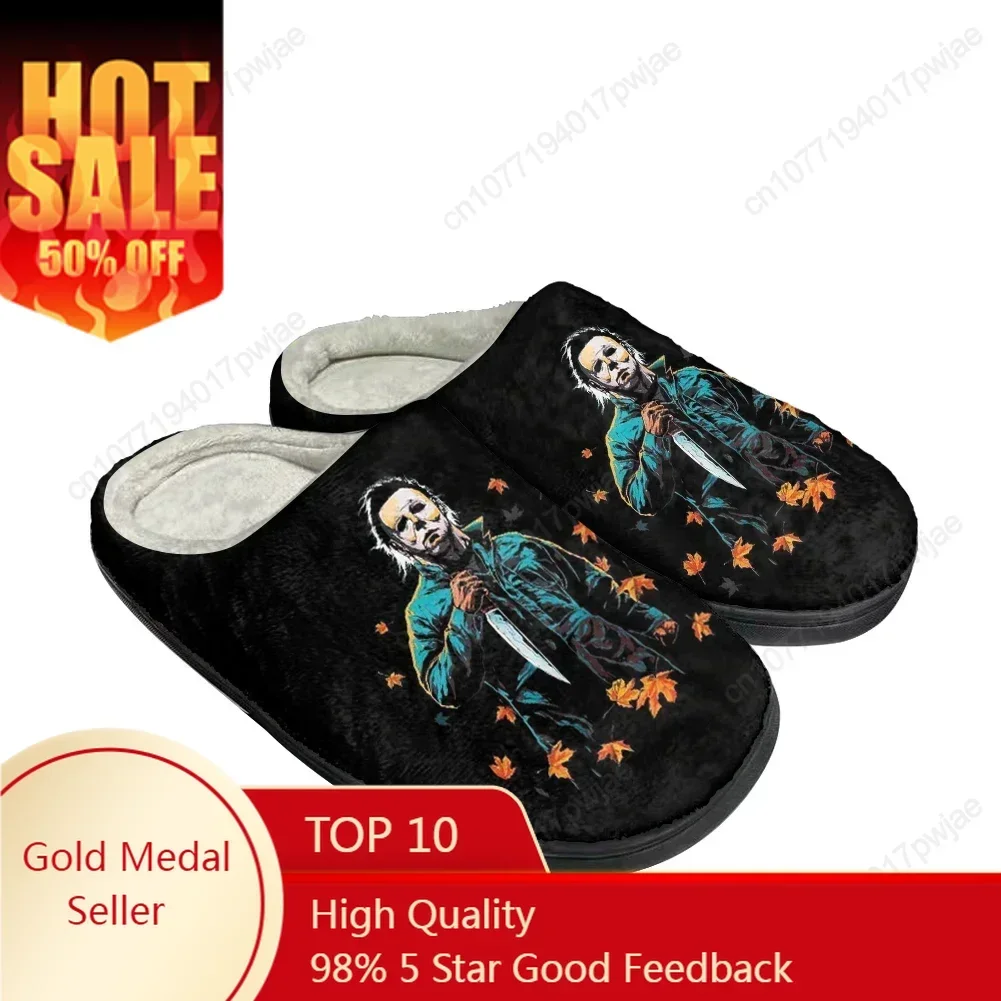Men Shoes Myer - Pantofole Personalizzate in Cotone Terror Michael
