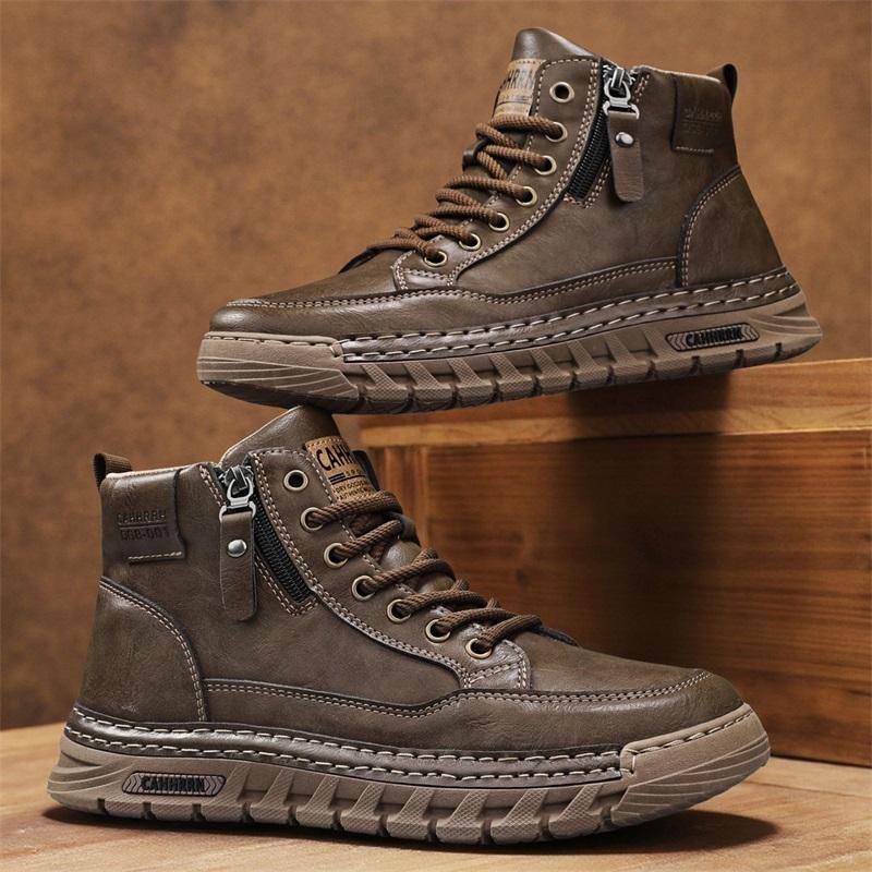 Stivali da uomo in pelle alti  - Men'S Shoes Dq recensione e prezzo