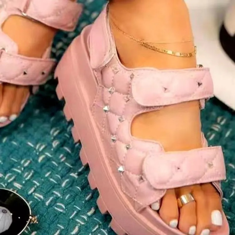2024 sandali con suola spessa  - Velcro Strap Sandal recensione e prezzo