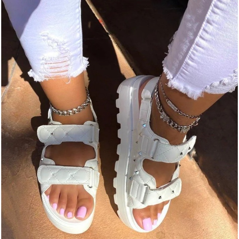 2024 sandali con suola spessa  - Velcro Strap Sandal recensione e prezzo