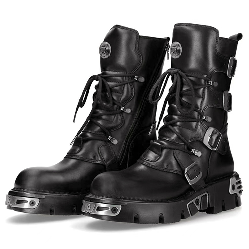 stivali da moto alti punk goti - Men'S Shoes Dq recensione e prezzo