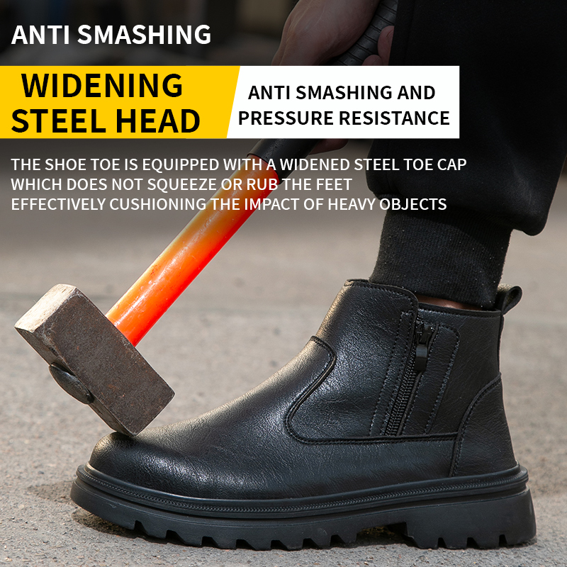 Stivali in Pelle Marrone da Uo - Work Boot Steel Toe recensione e prezzo