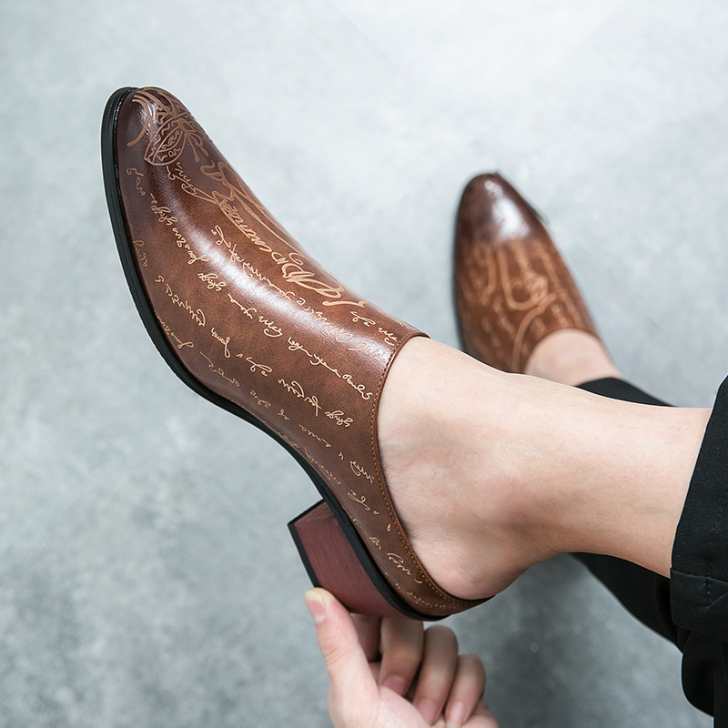 Mules da uomo in pelle marrone - Men Shoes Office recensione e prezzo