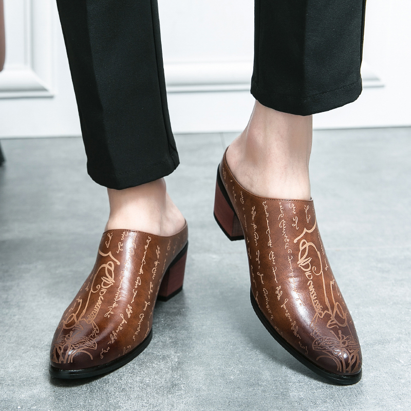 Mules da uomo in pelle marrone - Men Shoes Office recensione e prezzo