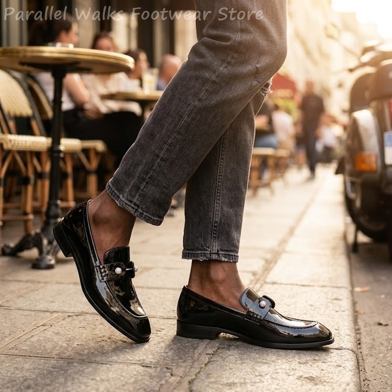 Mocassini da uomo neri in fint - Men Shoes For Wedding recensione e prezzo
